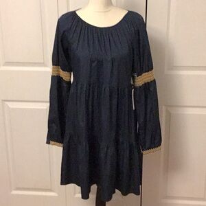 Elisabeth and James boho dark navy dress size M